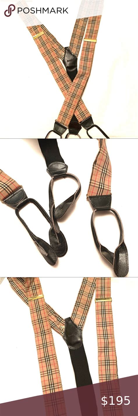 burberry suspenders men